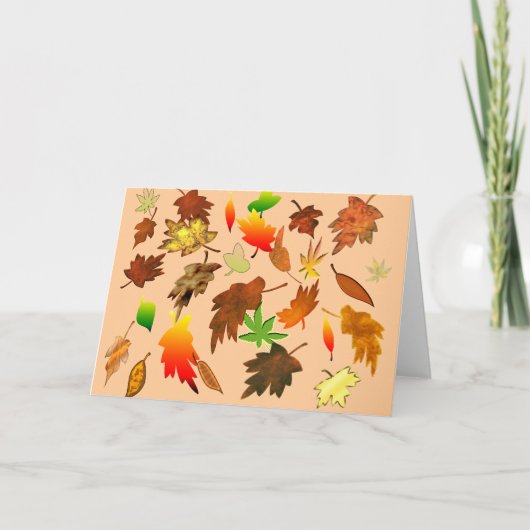 Autumn Leaves Card Karte (Vorderseite)