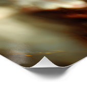 Autumn Leaves Crown Freckled Portrait Poster (Ecke)