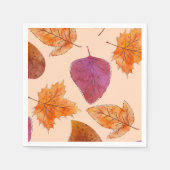 Autumn Leaves Dance - Herbstlaubs Pattern Serviette (Vorderseite)