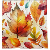 Autumn Leaves Duschvorhang (Vorderseite)