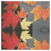 Autumn Leaves Fabric Stoff (Nahaufnahme)