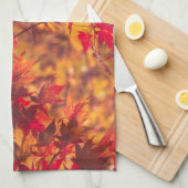 Autumn Leaves Fall Color Nature Kitchen Towel Geschirrtuch (Viertel Falte)