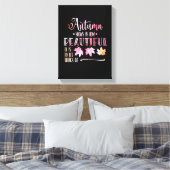 Autumn leaves, fall - Goodbye, poem. Calligraphy Leinwanddruck (Insitu (Schlafzimmer))