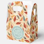 Autumn Leaves Favor Gift Box Geschenkschachtel (Offen)