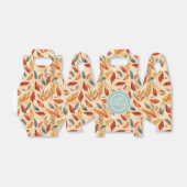 Autumn Leaves Favor Gift Box Geschenkschachtel (Ungefaltet)