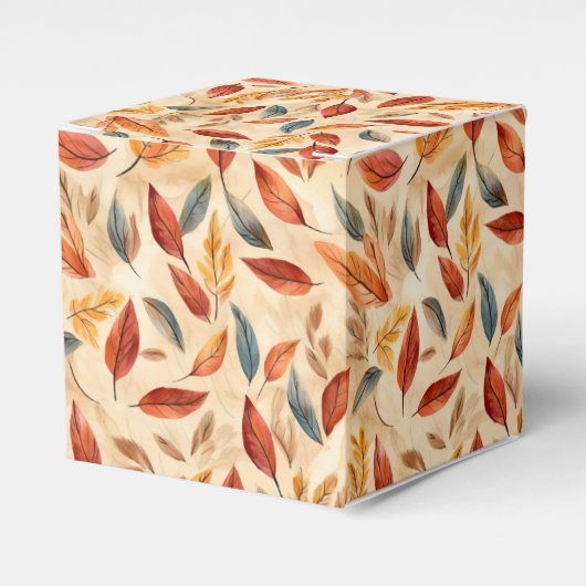 Autumn Leaves Favor Gift Box Geschenkschachtel (Vorderseite)