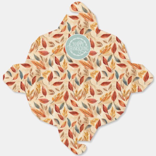 Autumn Leaves Favor Gift Box Geschenkschachtel (Ungefaltet)