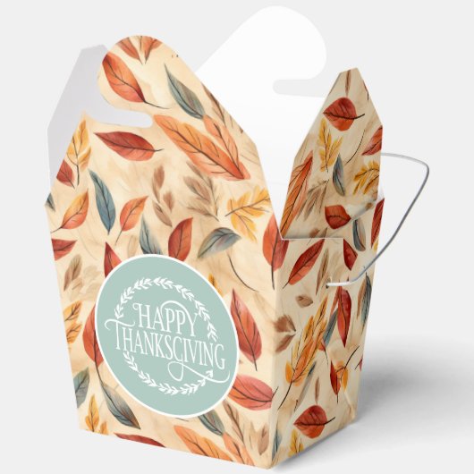 Autumn Leaves Favor Gift Box Geschenkschachtel (Offen)