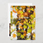 Autumn Leaves [Flat Card] Ankündigung (Vorne/Hinten)