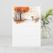 Autumn Leaves Hardcover Notebook | Fall Forest Jou Einladung (Stehend Vorderseite)