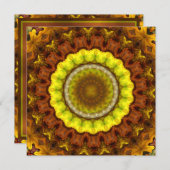 Autumn Leaves Kaleidoscope Mandala (Vorne/Hinten)