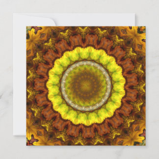 Autumn Leaves Kaleidoscope Mandala