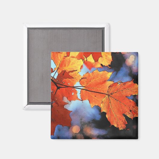 Autumn Leaves Magnet (Vorderseite/Rückseite)