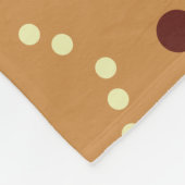 Autumn Leaves Muster Burnt Orange Fleecedecke (Ecke)