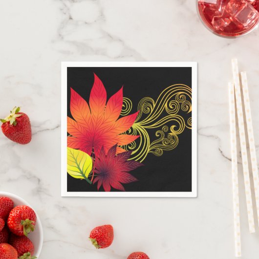 Autumn Leaves Napkins Serviette (Beispiel)