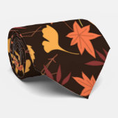 Autumn Leaves Neck Tie Krawatte (Gerollt)