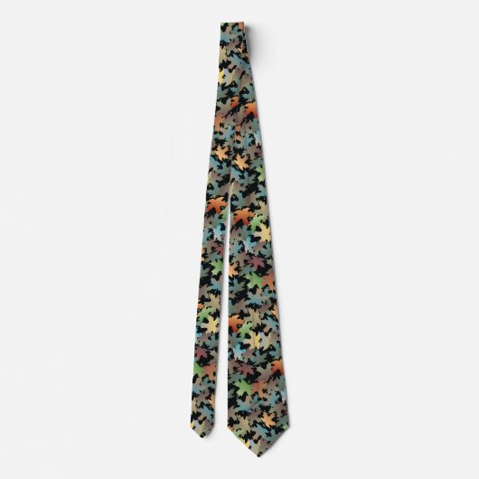 Autumn Leaves Neck Tie Krawatte (Rückseite)