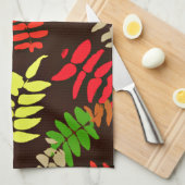 Autumn Leaves Pattern Art Geschirrtuch (Viertel Falte)
