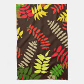Autumn Leaves Pattern Art Geschirrtuch (Vertikal)