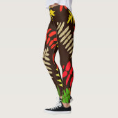 Autumn Leaves Pattern Art Leggings (Links)