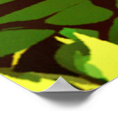 Autumn Leaves Pattern Art Poster (Ecke)