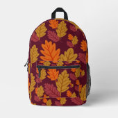 Autumn Leaves Pattern | Bedruckter Rucksack (Vorderseite)
