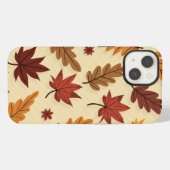 Autumn Leaves Pattern iPhone 13 Fall Hülle (Rückseite (Horizontal))