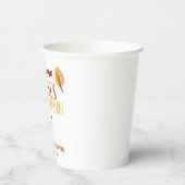 Autumn Leaves Pumpkin Bitte glücklich Thanksgiving Pappbecher (Links)