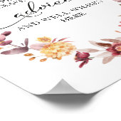 Autumn Leaves Pumpkin Brautparty Advisor Signing Poster (Ecke)