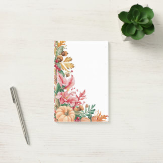 Autumn Leaves & Pumpkin Cheer Post-it Klebezettel