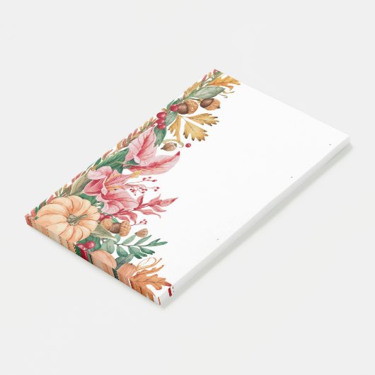 Autumn Leaves & Pumpkin Cheer Post-it Klebezettel (angewinkelt)