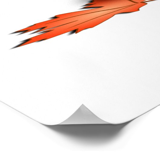 Autumn Leaves & Pumpkin Poster (Ecke)