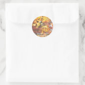 Autumn Leaves Runder Aufkleber (Tasche)