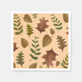 Autumn leaves serviette