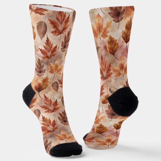 Autumn Leaves Socken (Gewinkelt)