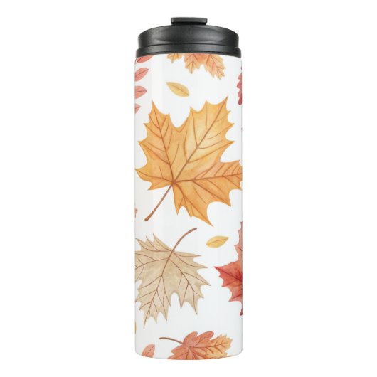 Autumn Leaves Stainless Steel Travel Mug Thermosbecher (Vorderseite)