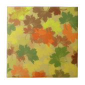 Autumn Leaves Thanksgiving Fliese (Vorderseite)