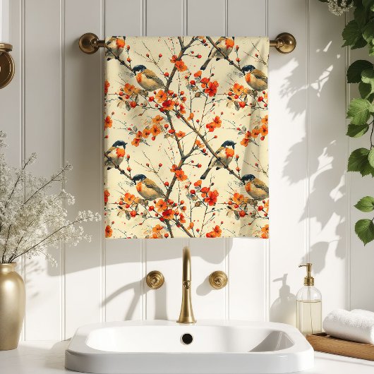 Autumn Leaves Towel Cozy Gift for Their Retreat Badhandtuch Set