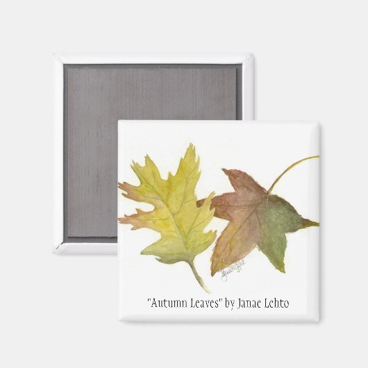 "Autumn Leaves" von Janae Lehto Magnet (Vorderseite/Rückseite)