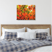 Autumn Leaves Wrapped Canvas Leinwanddruck (Insitu (Schlafzimmer))