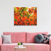 Autumn Leaves Wrapped Canvas Leinwanddruck (Insitu (Wohnzimmer))