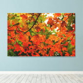 Autumn Leaves Wrapped Canvas Leinwanddruck (Insitu (Holzboden))