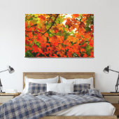 Autumn Leaves Wrapped Canvas Leinwanddruck (Insitu (Schlafzimmer))