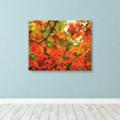 Autumn Leaves Wrapped Canvas Leinwanddruck (Insitu (Holzboden))