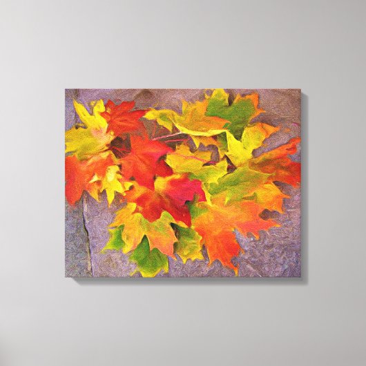 Autumn Leaves ~ Wrapped Canvas Print Leinwanddruck (Vorderseite)