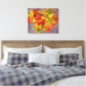 Autumn Leaves ~ Wrapped Canvas Print Leinwanddruck (Insitu (Schlafzimmer))