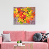 Autumn Leaves ~ Wrapped Canvas Print Leinwanddruck (Insitu (Wohnzimmer))