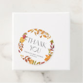 Autumn Leaves Wreath Baby Dusche Vielen Dank Geschenkanhänger (Beispiel)