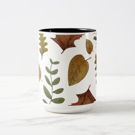 Autumn leaves zweifarbige tasse (Mittel)