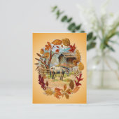 AUTUMN LEAVS & APPALOSA von SHARON SHARPE Postkarte (Stehend Vorderseite)